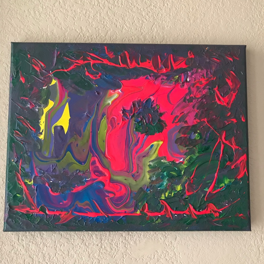 Acrylic Paint painting on canvas size 11”x14” handmade by Nola